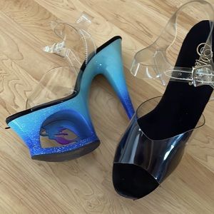 Pleaser 7 inch mermaid heels